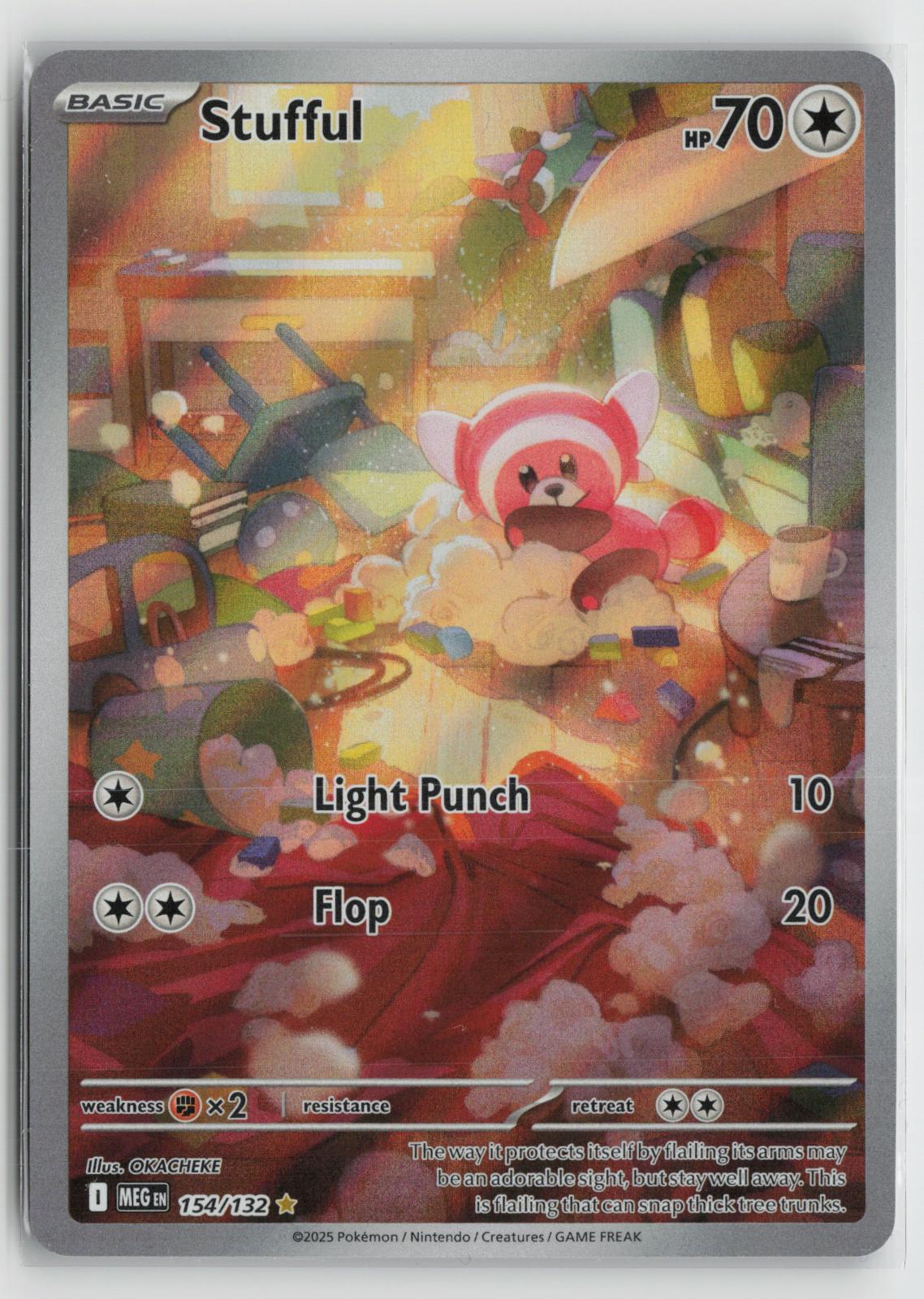 Stufful 154/132 Mega Evolution NM Illustration Rare Holo Pokemon