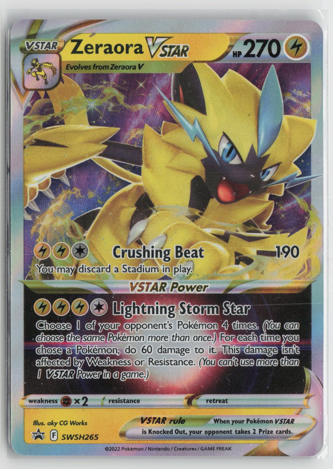 Zeraora VSTAR SWSH265 Sword & Shield Promo NM Holo P Pokemon