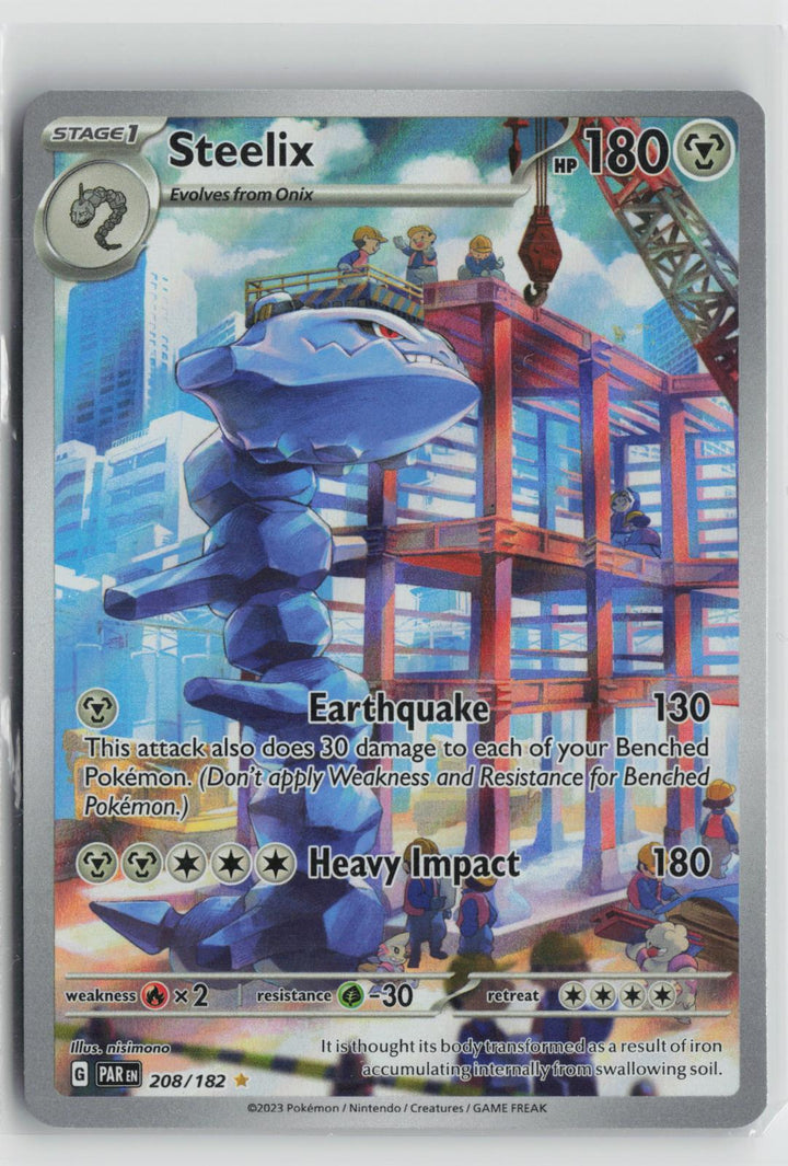 Steelix 208/182 Paradox Rift NM Illustration Rare Holo Pokemon0