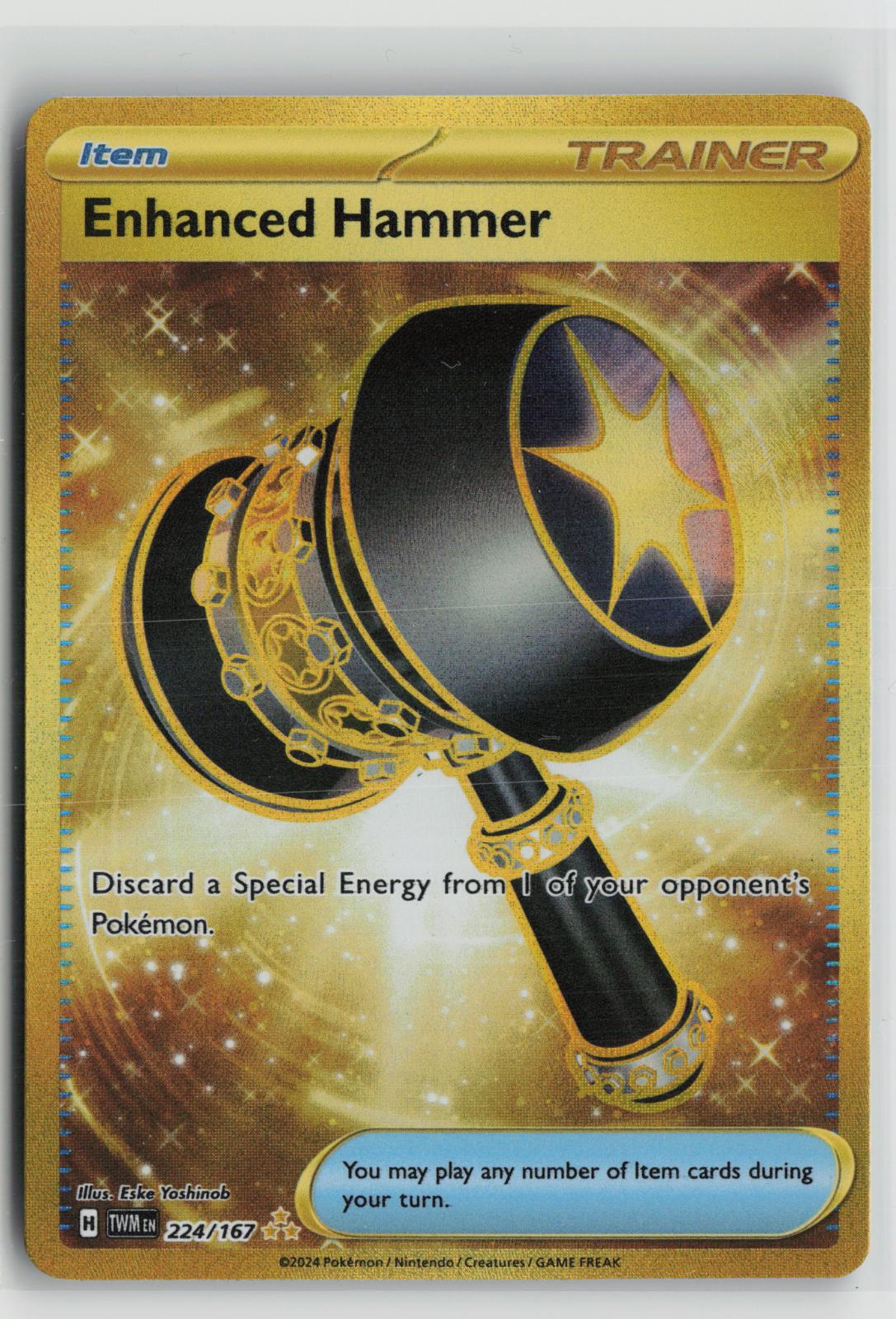 Enhanced Hammer 224/167 Hyper Rare Twilight Masquerade Pokemon Holo NM