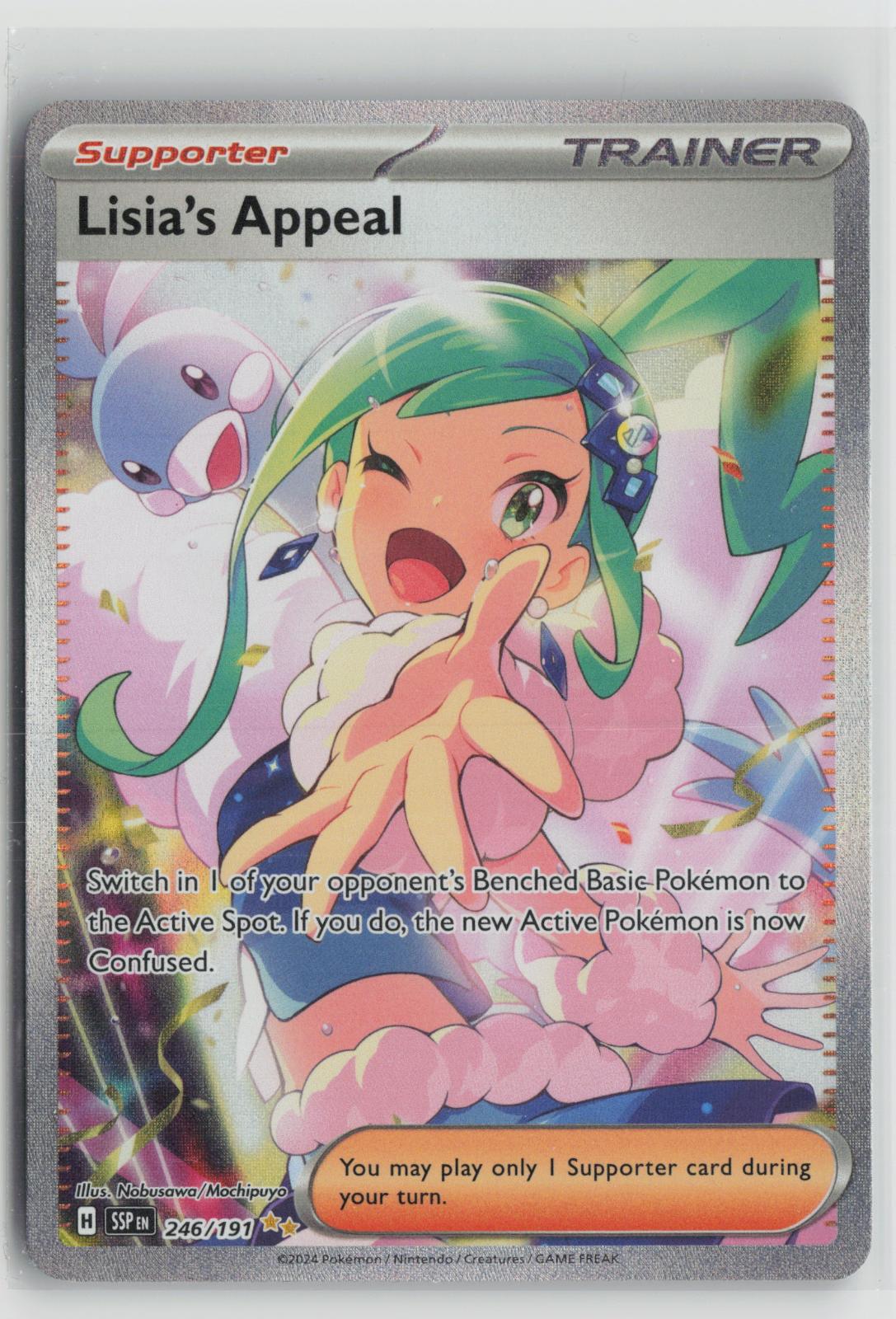 Lisia's Appeal 246/191 Special Illustration Rare Surging Sparks Pokemon Holo NM