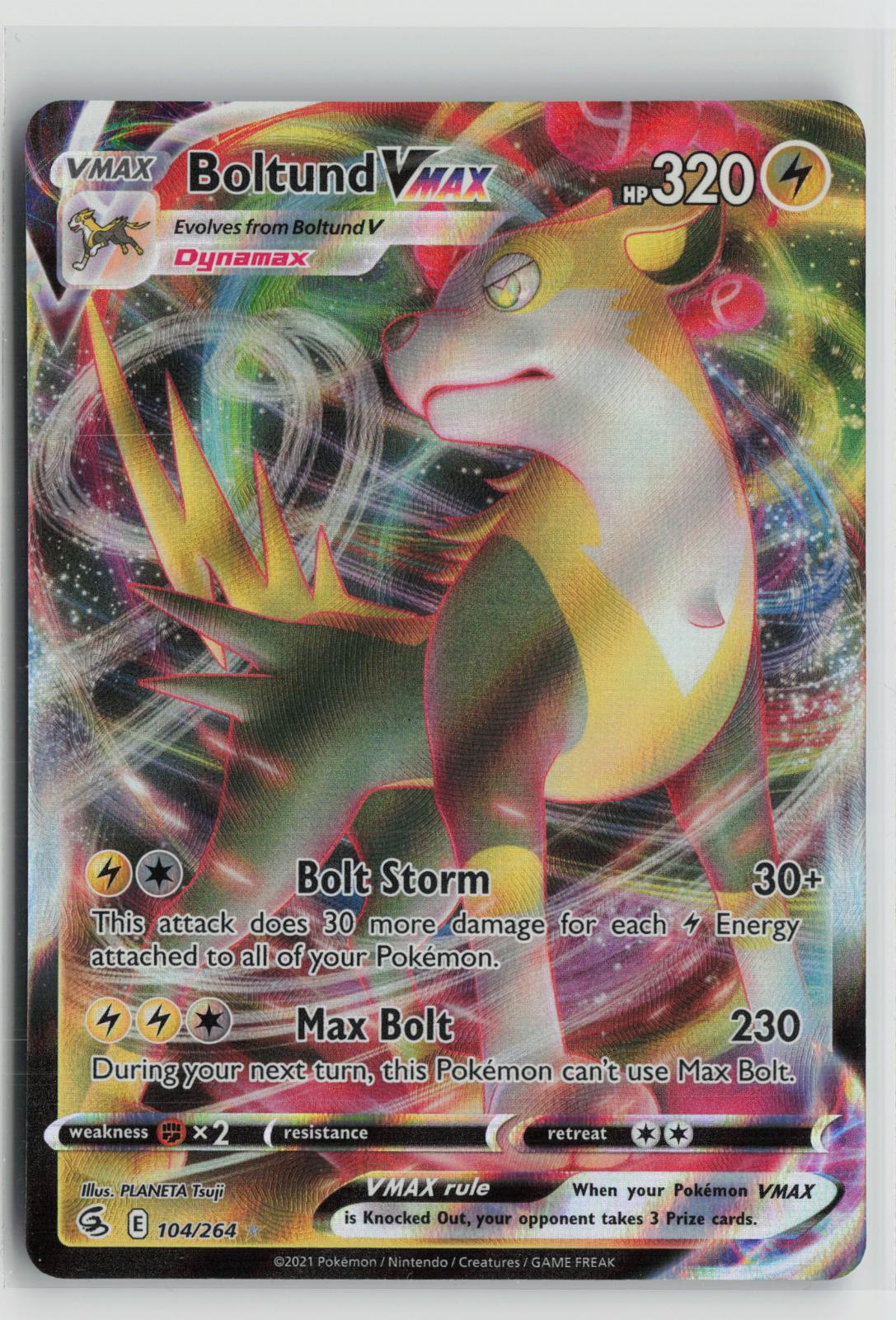 Boltund VMAX 104/264 Prize Pack Series Cards NM Holo Ultra Rare Pokemon