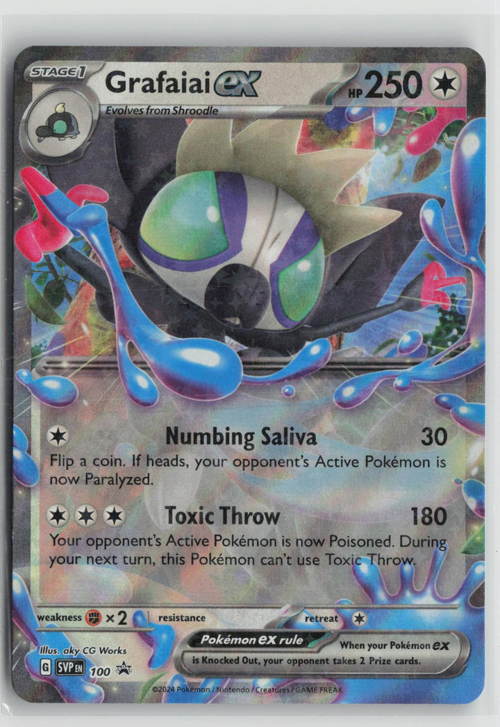 Grafaiai ex 100 Holo Promo Scarlet & Violet Promo Pokemon NM0