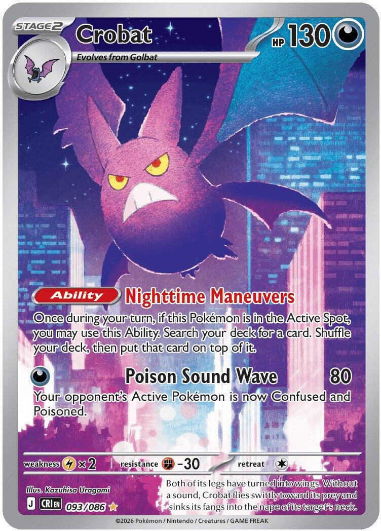 Crobat 093/086 Chaos Rising NM Holo IR Pokemon