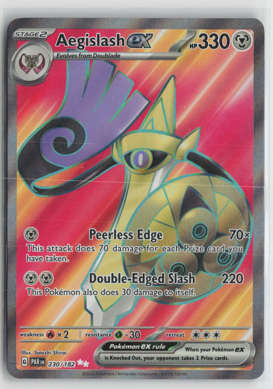 Aegislash ex 230/182 Ultra Rare Paradox Rift Pokemon NM