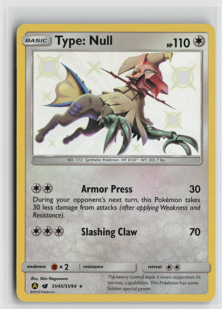Type: Null SV45/SV94 Hidden Fates Shiny Vault NM Shiny Rare Holo Pokemon0