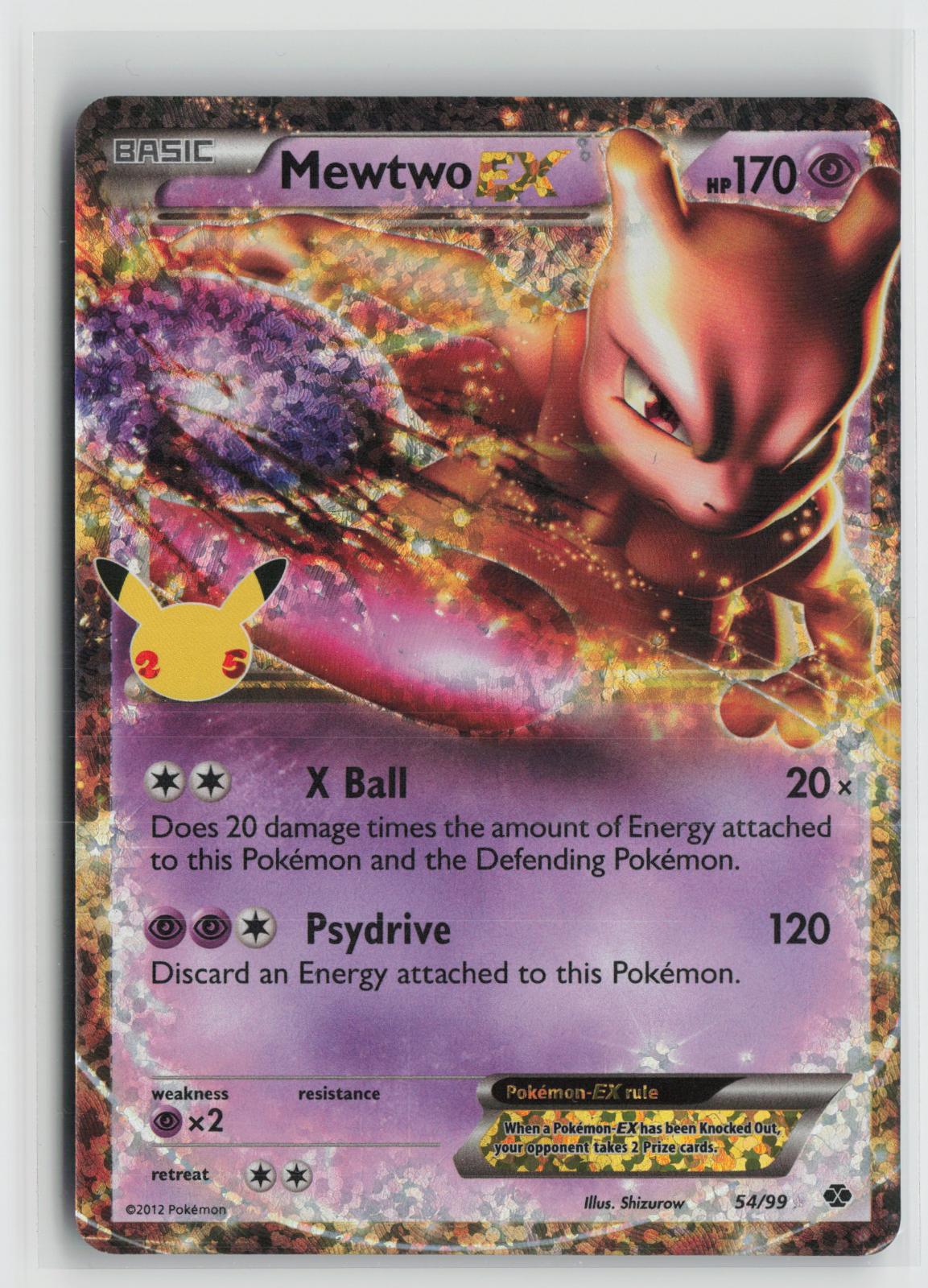Mewtwo EX 54/99 Holo EX Rare Next Destinies Pokemon NM