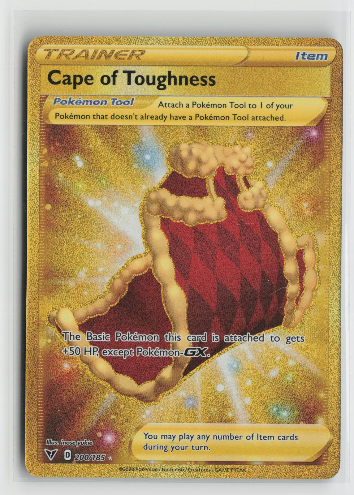 Cape of Toughness 200/185 Vivid Voltage NM SEC Holo Pokemon