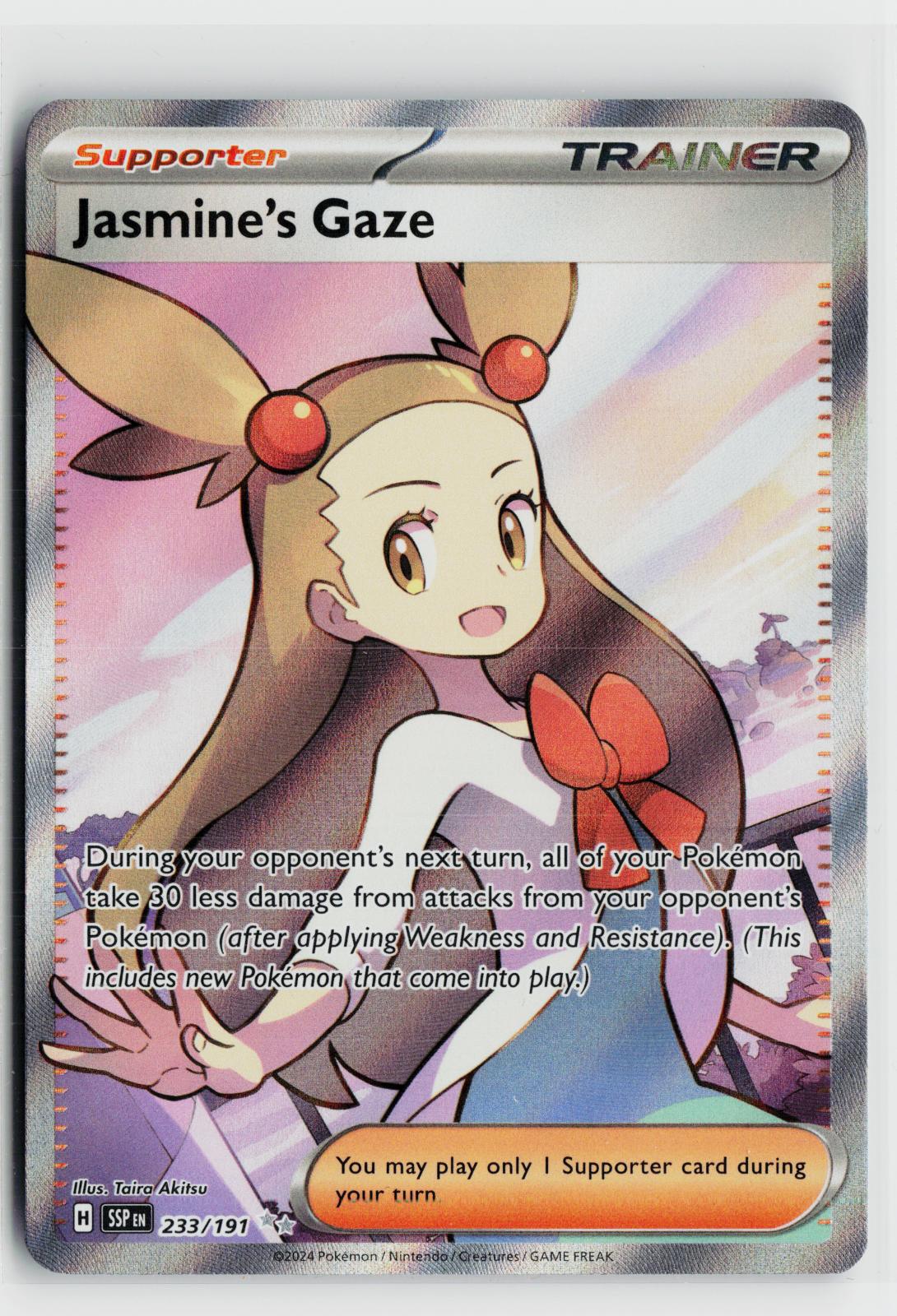 Jasmine's Gaze 233/191 Surging Sparks NM Ultra Rare Holo Pokemon
