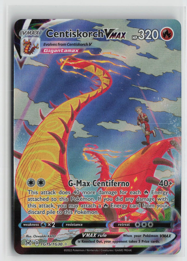 Centiskorch VMAX TG15/TG30 Lost Origin Trainer Gallery NM Holo VMAX Rare Pokemon0