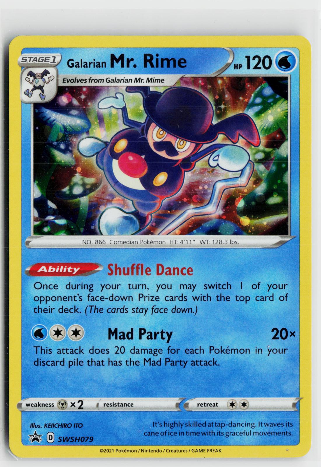 Galarian Mr. Rime SWSH079 Sword & Shield Promo NM Holo P Pokemon