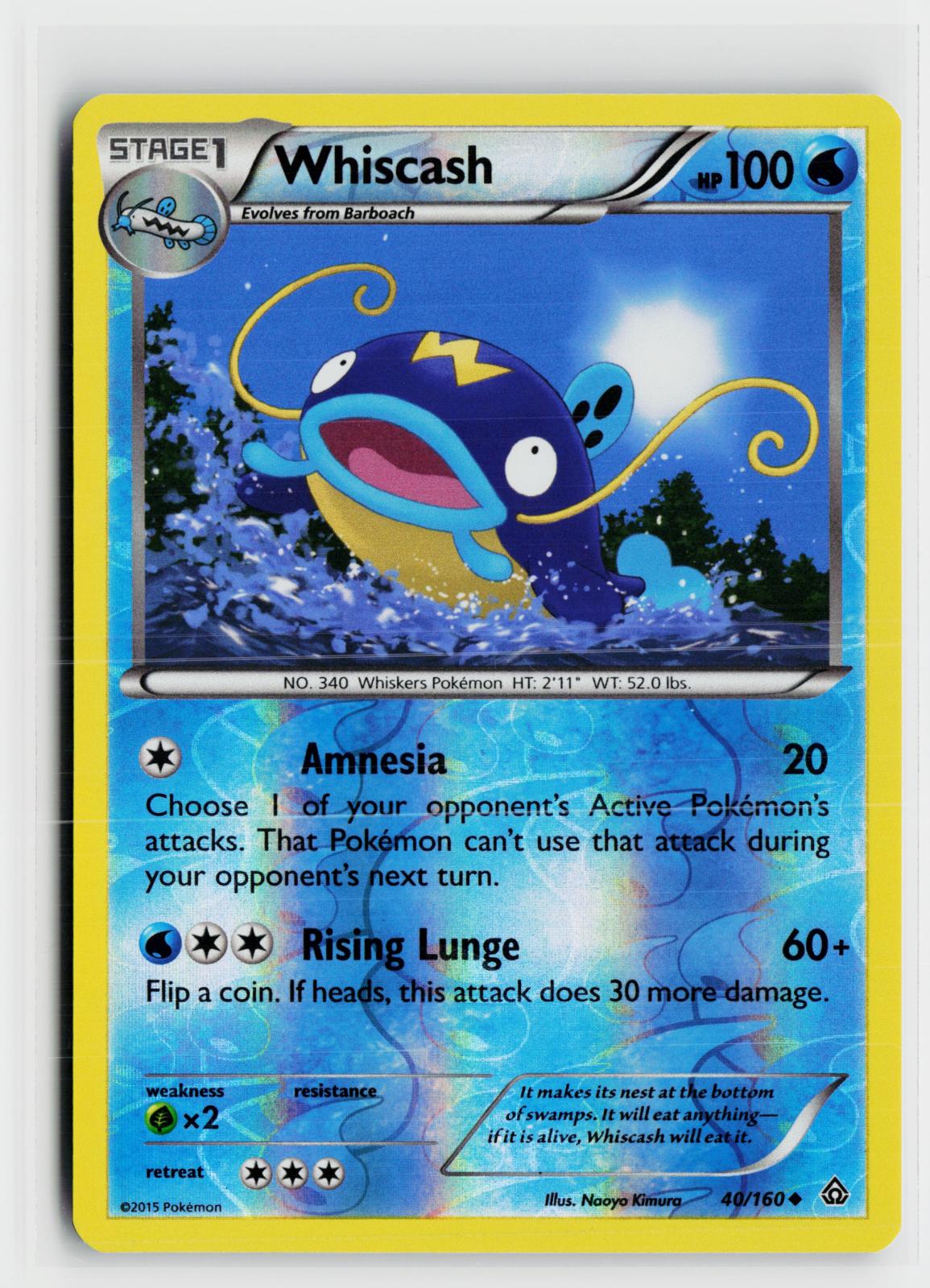 Whiscash 40/160 Primal Clash NM UC Pokemon