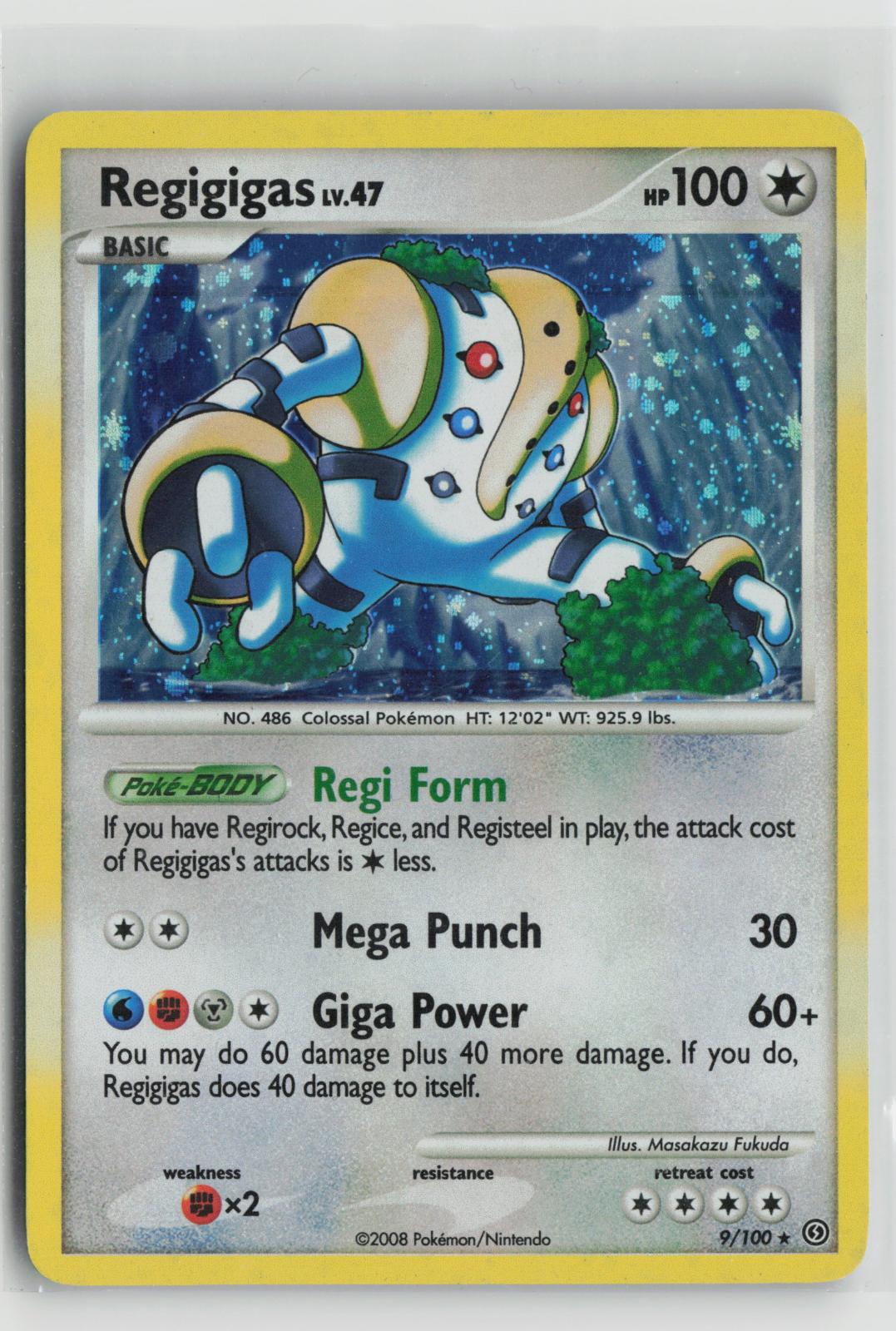 Regigigas 9/100 Holo Rare Stormfront Pokemon NM