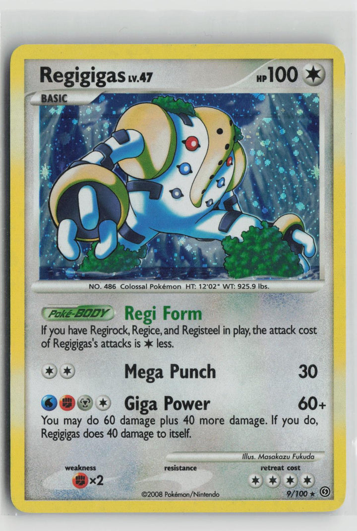 Regigigas 9/100 Holo Rare Stormfront Pokemon NM0