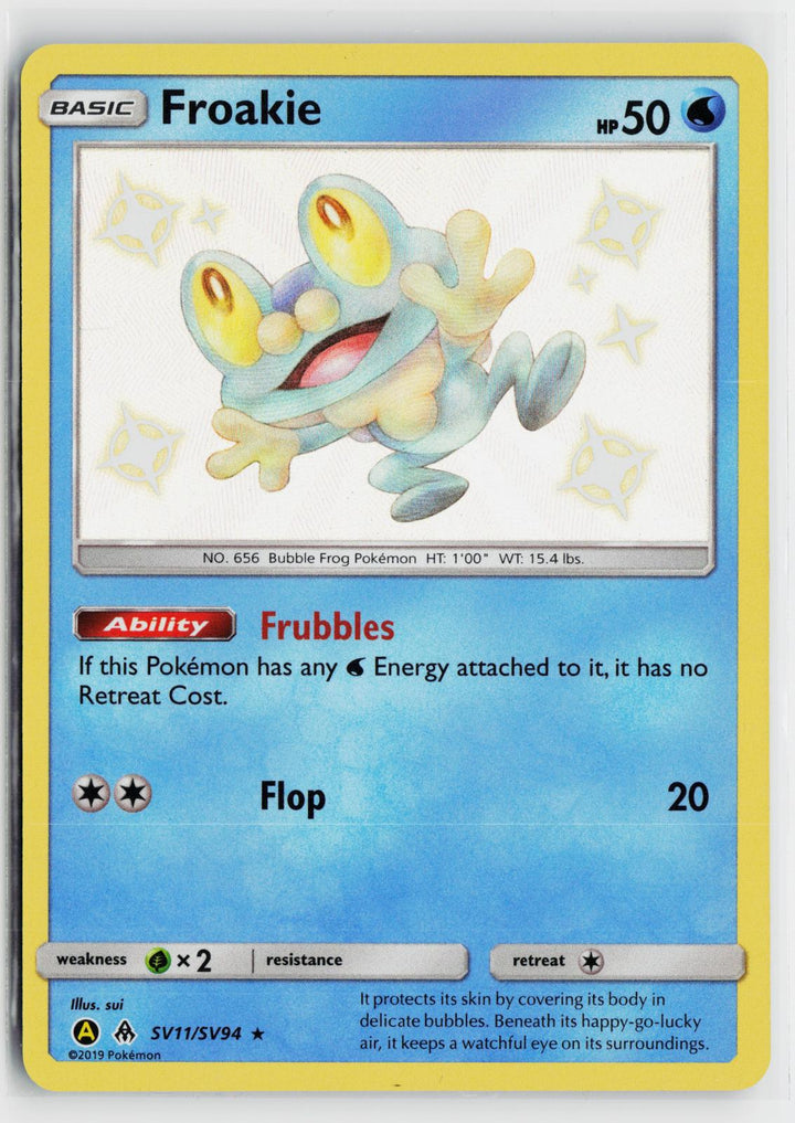 Froakie SV11/SV94 Hidden Fates Shiny Vault NM Shiny Rare Holo Pokemon0
