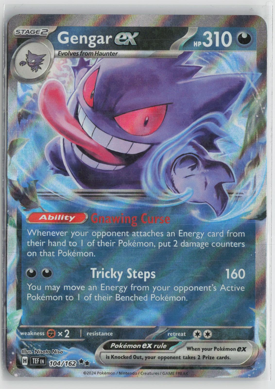 Gengar ex 104/162 Double Rare Temporal Forces Pokemon NM