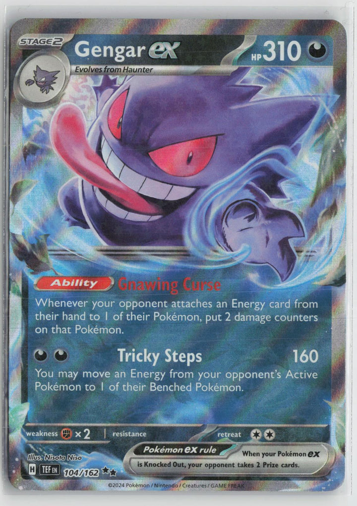 Gengar ex 104/162 Double Rare Temporal Forces Pokemon NM0
