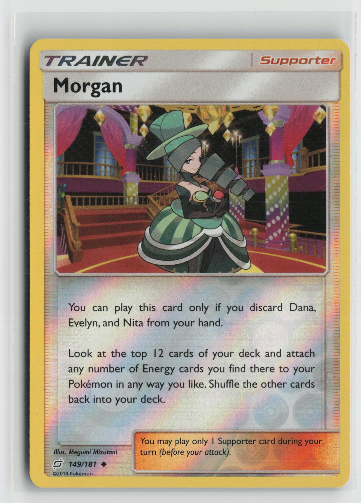 Morgan 149/181 Uncommon Team Up Pokemon Reverse Holo NM