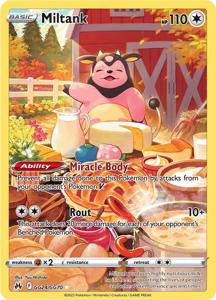 Miltank GG24/GG70 Crown Zenith Galarian Gallery NM Holo TG Pokemon