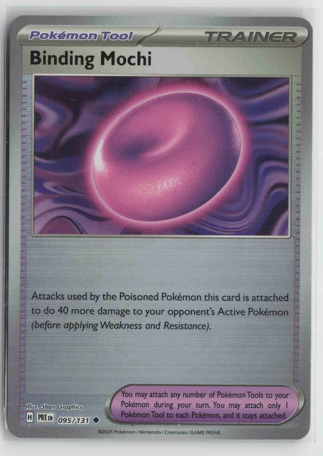 Binding Mochi 095/131 Poke Ball Prismatic Evolutions Pokemon NM