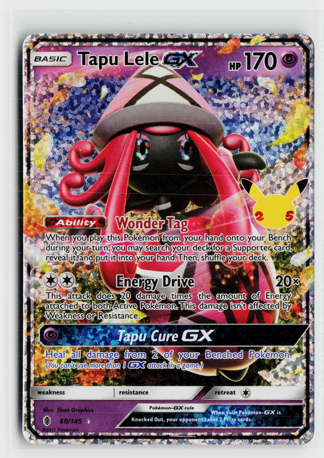 Tapu Lele GX 60/145 Celebrations: Classic Collection NM Holo Pokemon