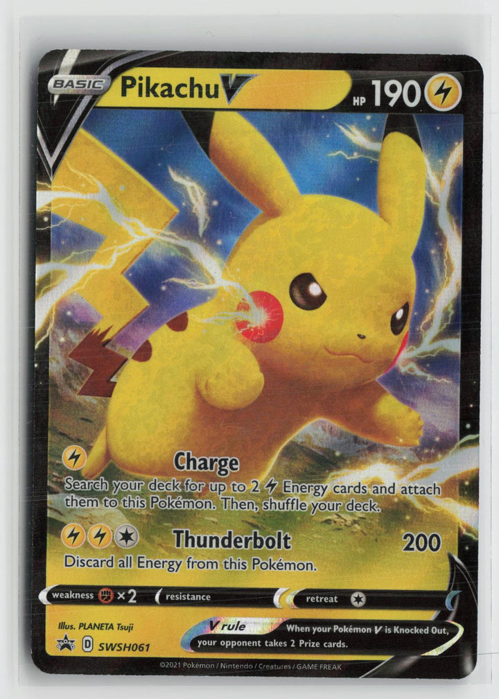 Pikachu V SWSH061 Holo Promo Sword & Shield Promo Pokemon NM0