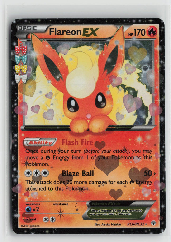 Flareon EX RC6/RC32 Generations LP Holo EX Rare Pokemon0