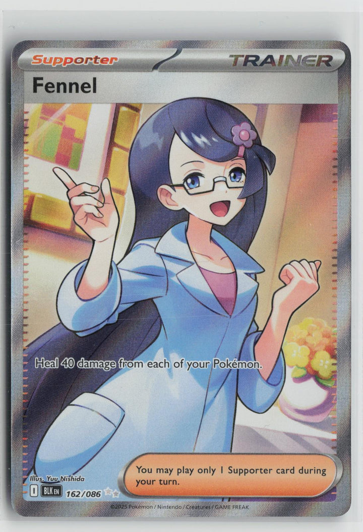 Fennel 162/086 Holo Ultra Rare Black Bolt Pokemon NM0