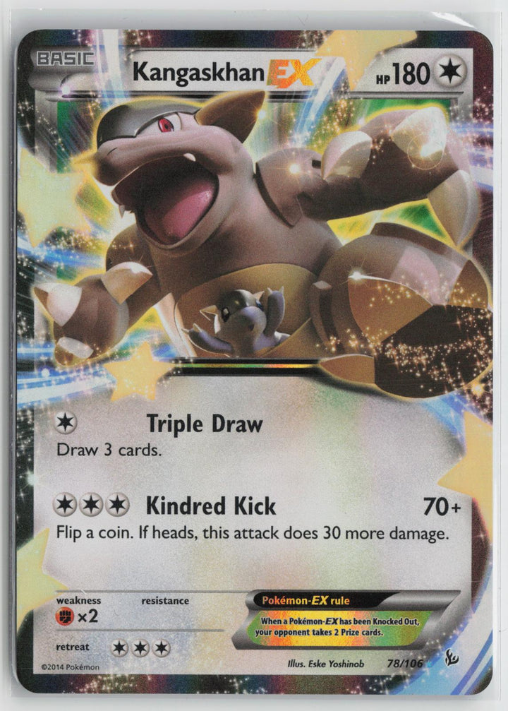 Kangaskhan EX 78/106 Holo EX Rare Flashfire Pokemon NM0