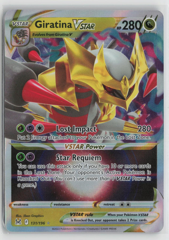 Giratina VSTAR 131/196 Holo VSTAR Rare Lost Origin Pokemon NM0