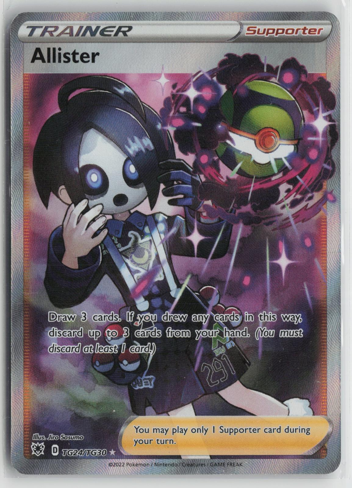 Allister TG24/TG30 Astral Radiance Trainer Gallery NM Ultra Rare Holo Pokemon