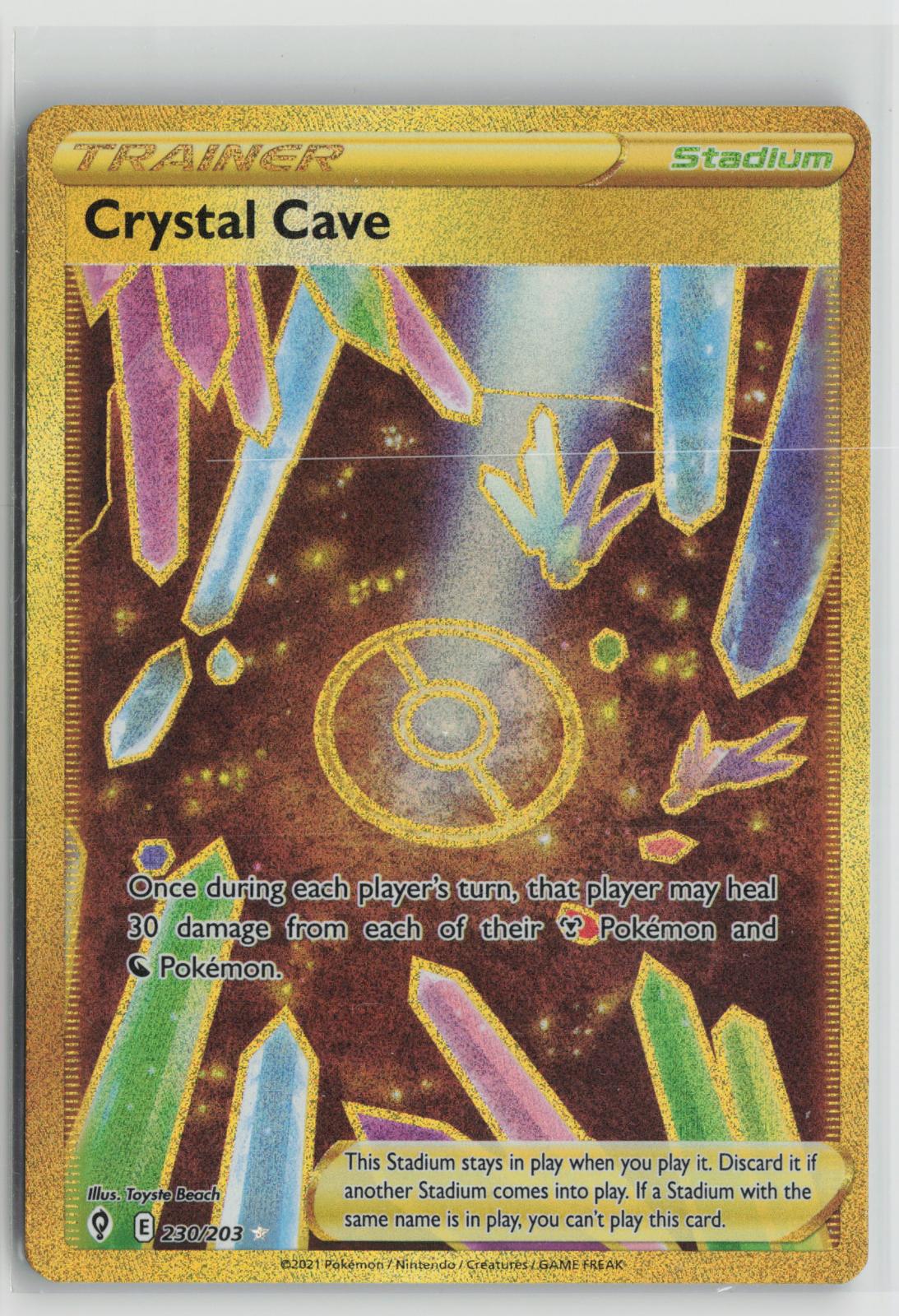 Crystal Cave 230/203 Evolving Skies NM SEC Holo Pokemon
