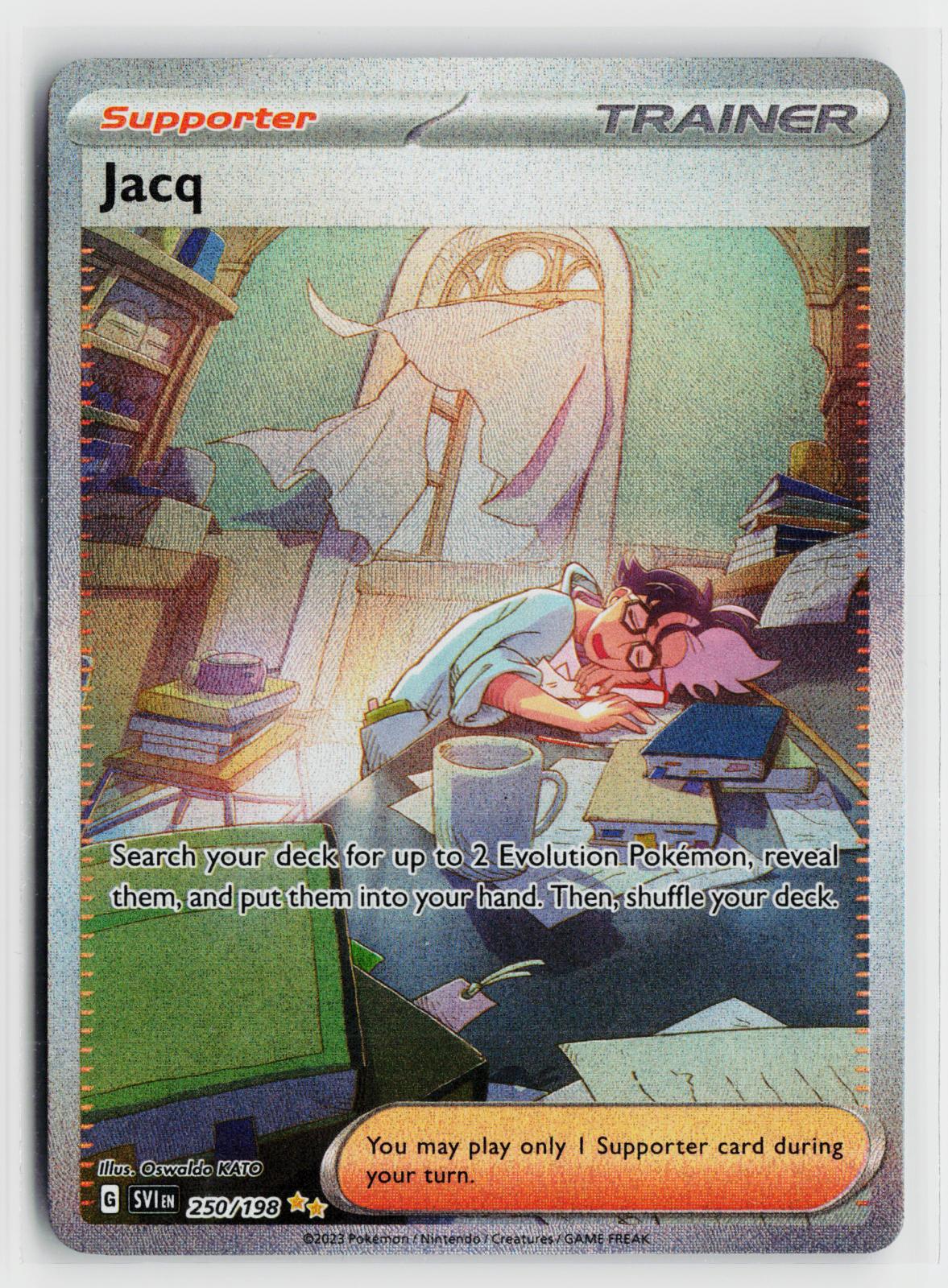 Jacq 250/198 Scarlet & Violet NM Special Illustration Rare Holo Pokemon