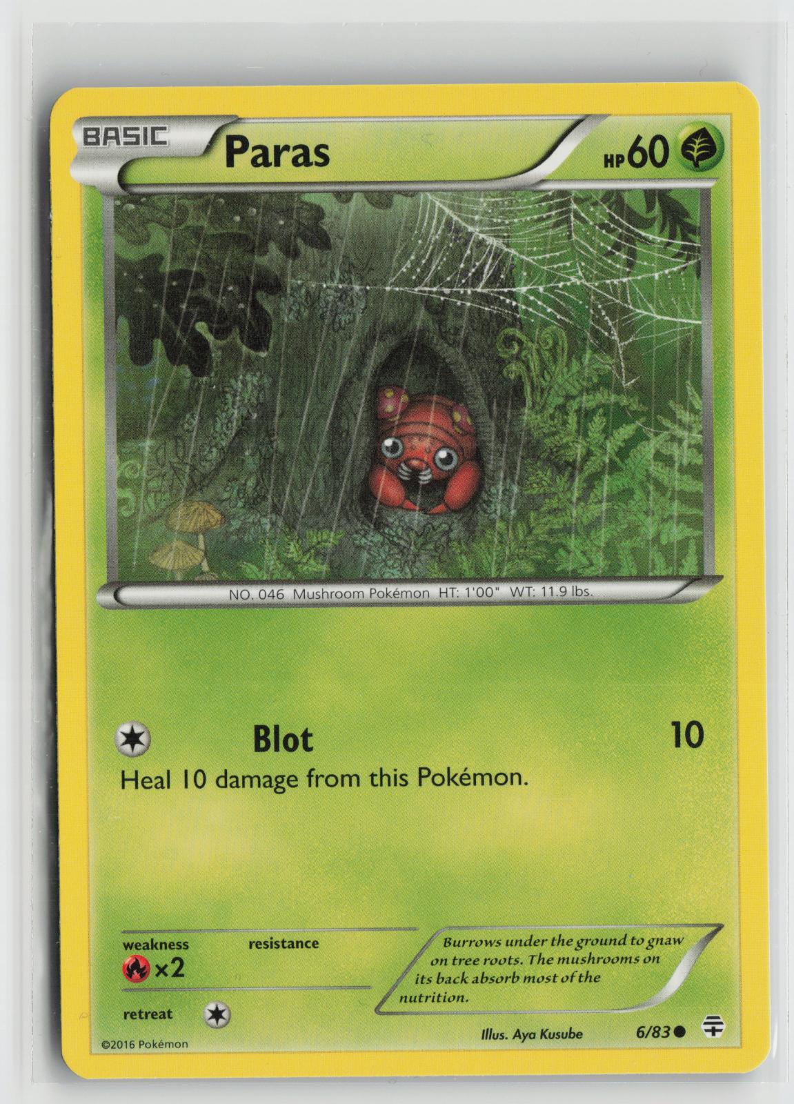 Paras 6/83 Generations NM C Pokemon