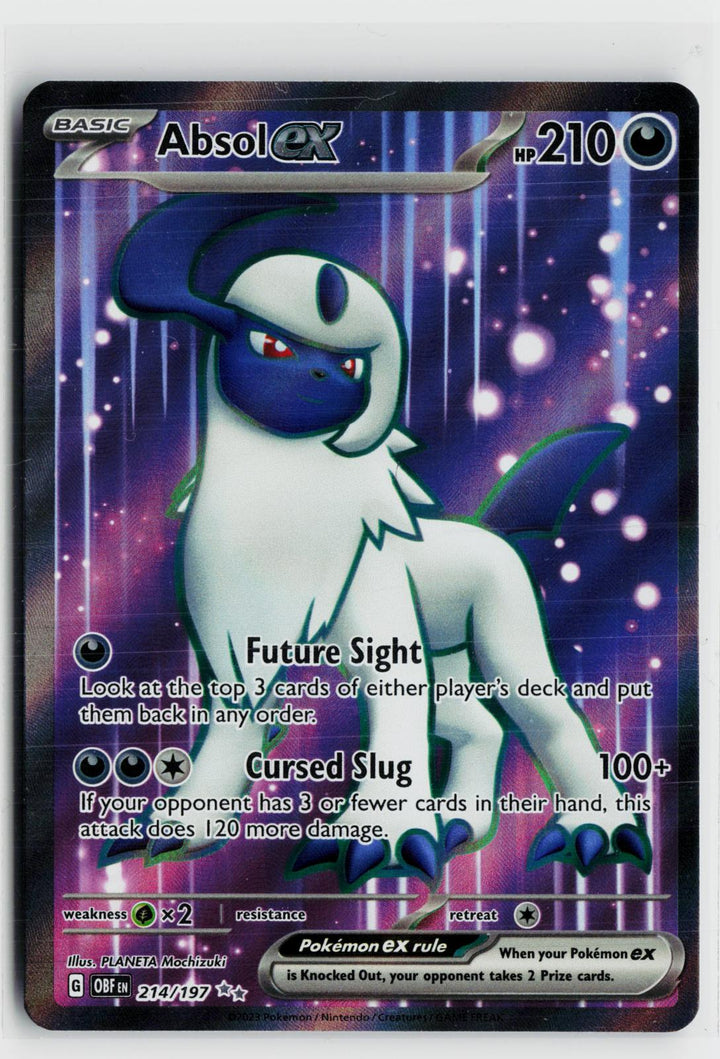 Absol ex 214/197 Obsidian Flames NM UR Holo Pokemon0