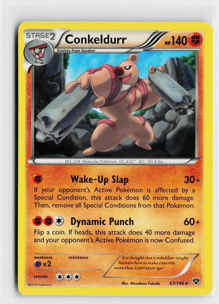 Conkeldurr 67/146 XY Base Set NM R Pokemon0