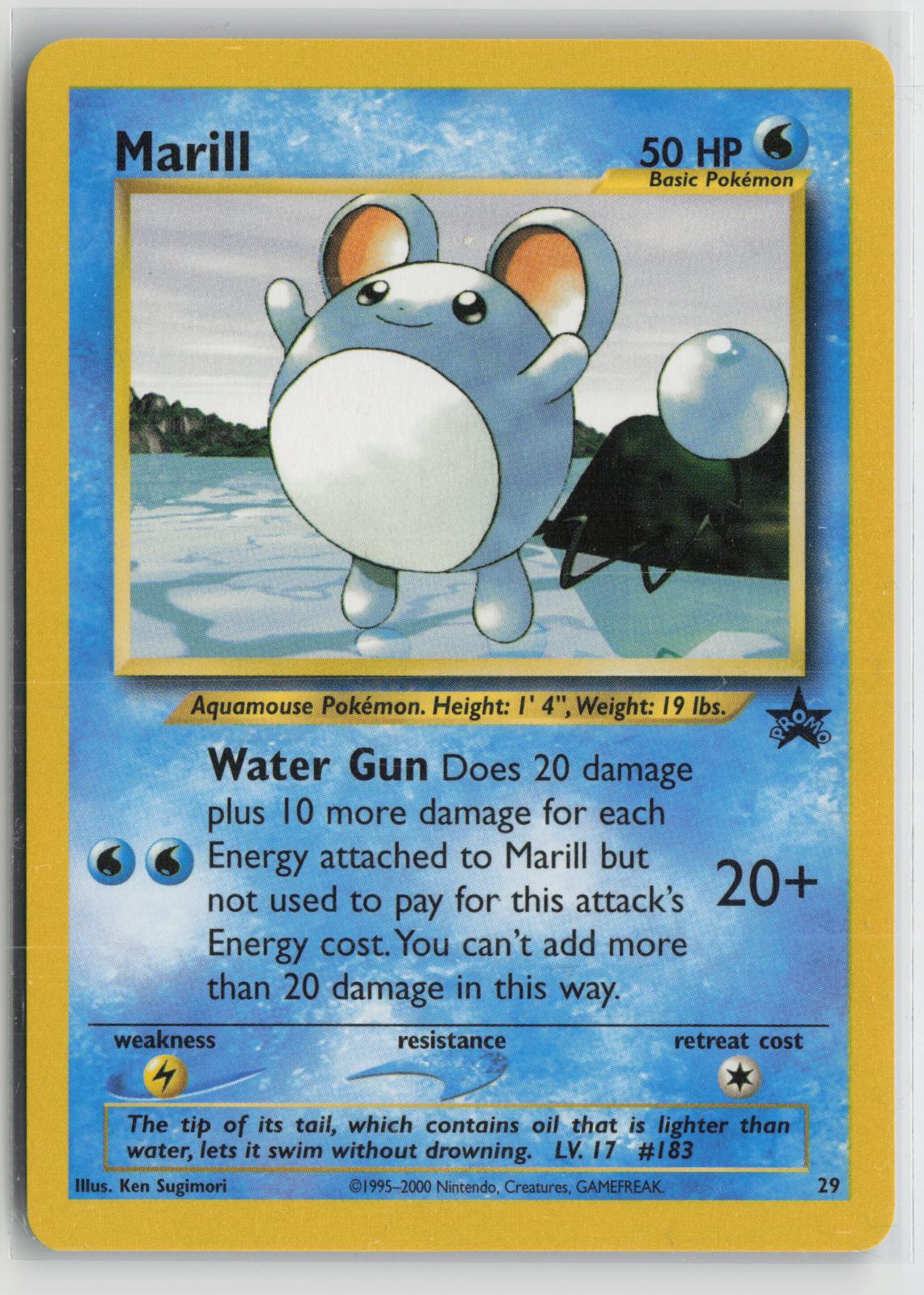 Marill 29 Promo Wizards Black Star Promos Pokemon NM