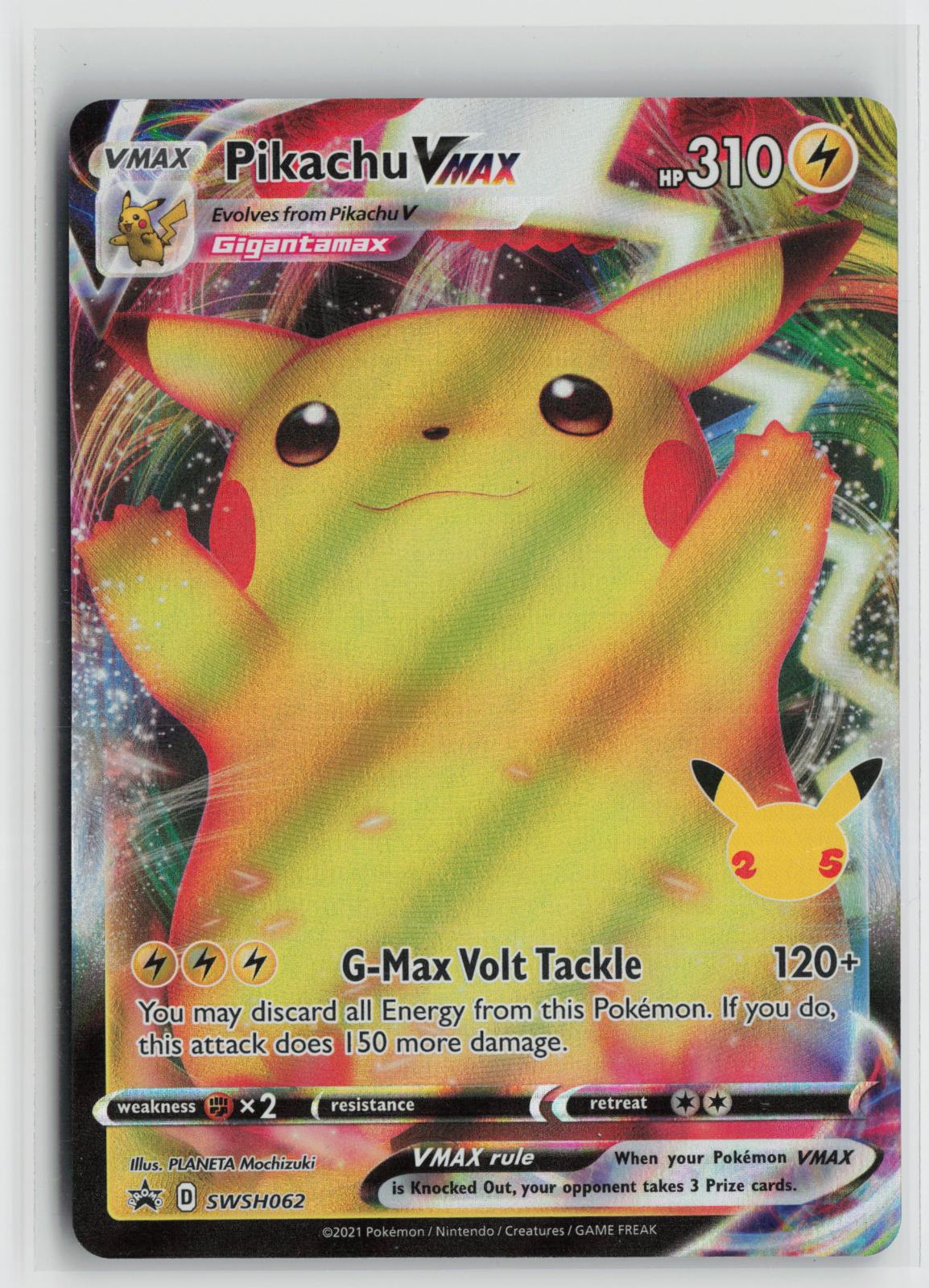 Pikachu VMAX SWSH062 Holo Promo Sword & Shield Promo Pokemon NM