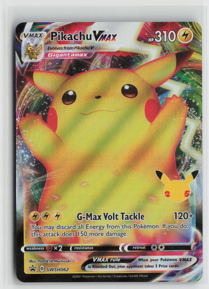 Pikachu VMAX SWSH062 Holo Promo Sword & Shield Promo Pokemon NM0