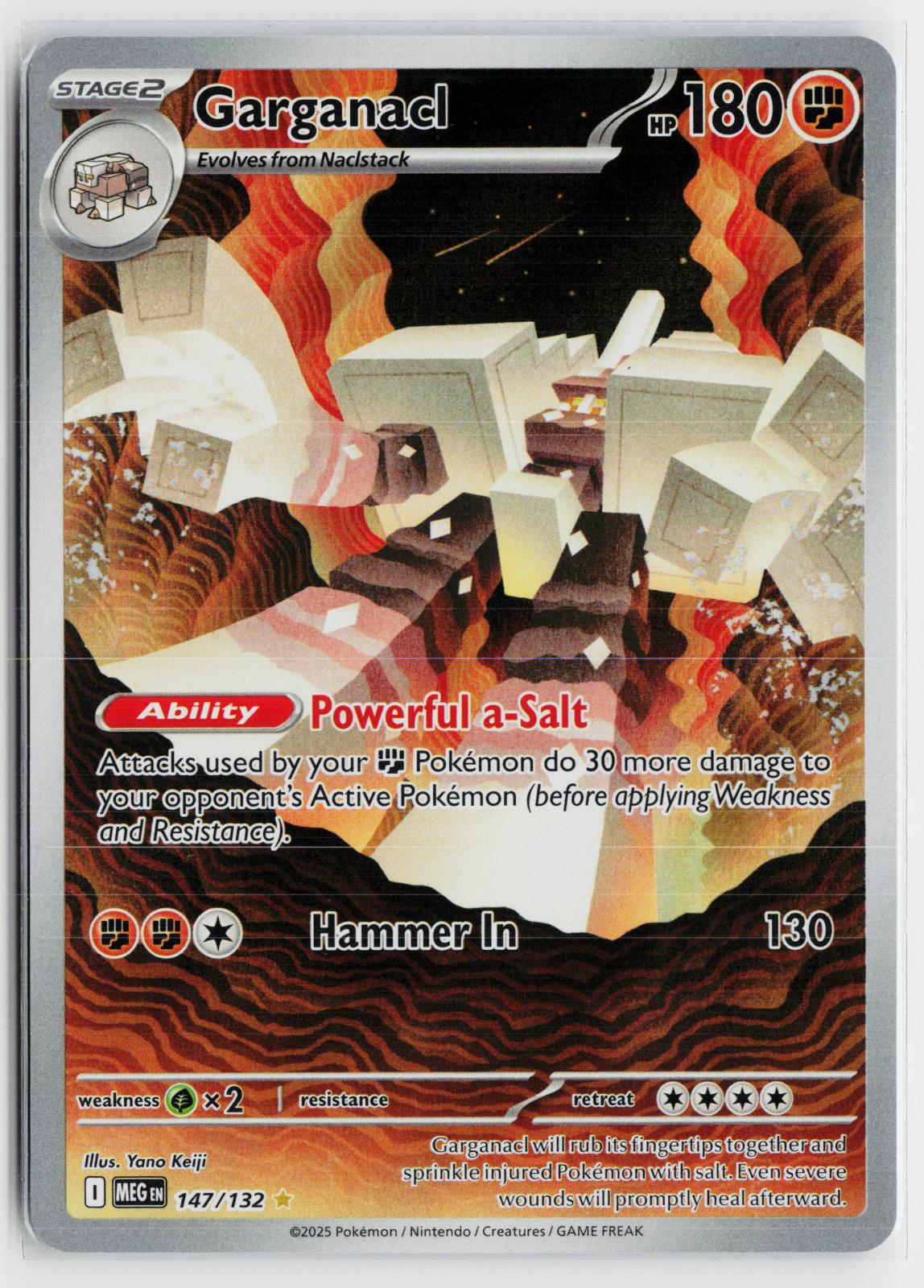 Garganacl 147/132 Mega Evolution NM IR Holo Pokemon
