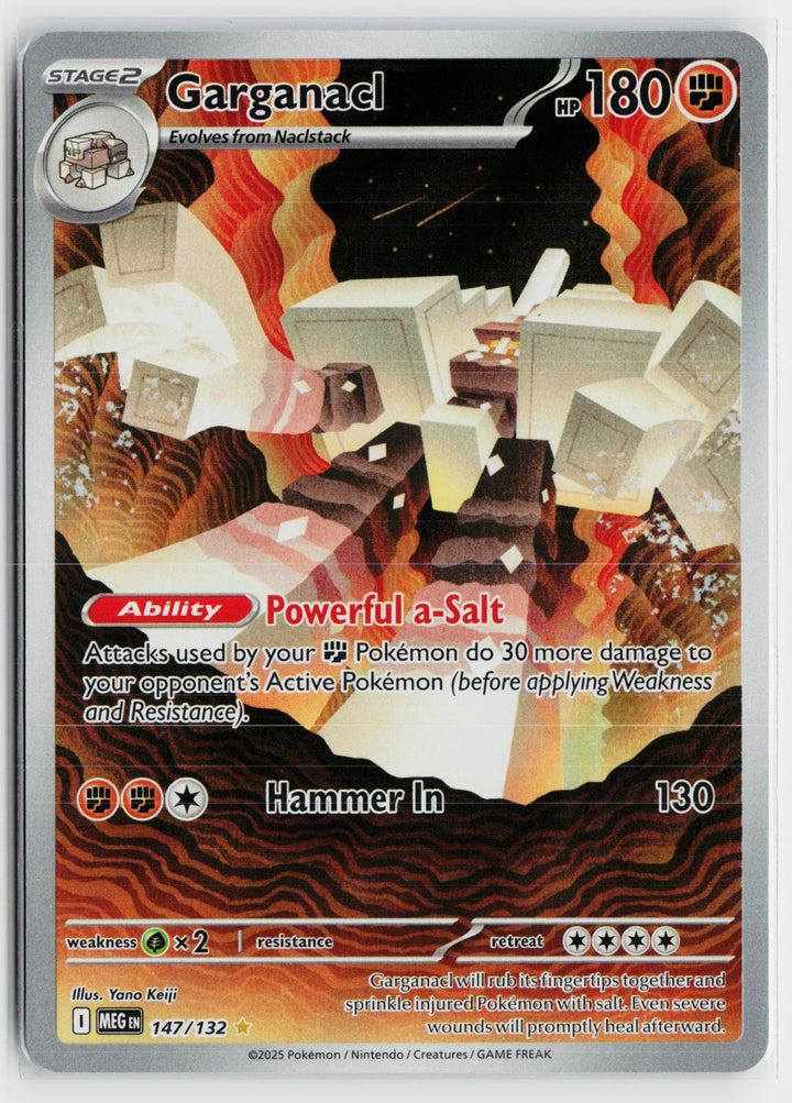 Garganacl 147/132 Mega Evolution NM IR Holo Pokemon0