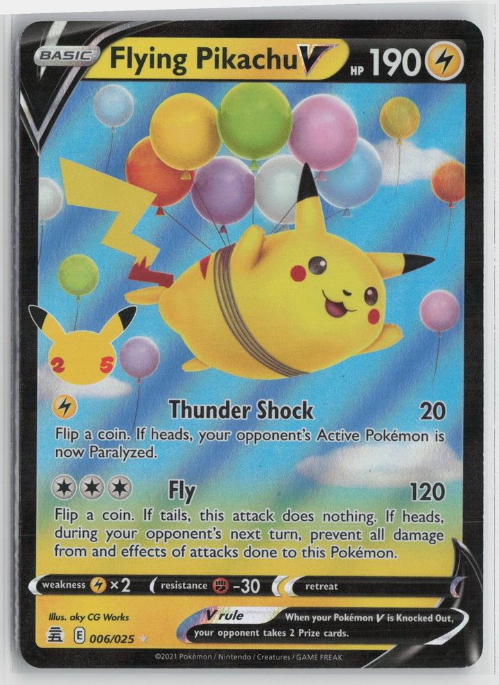 Flying Pikachu V Ultra Rare Celebrations 006/025 NM0