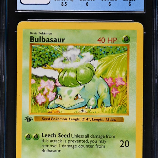 Bulbasaur 44/102 Base Set - 1st Ed. Pokemon CGC 6 Ex/nm0