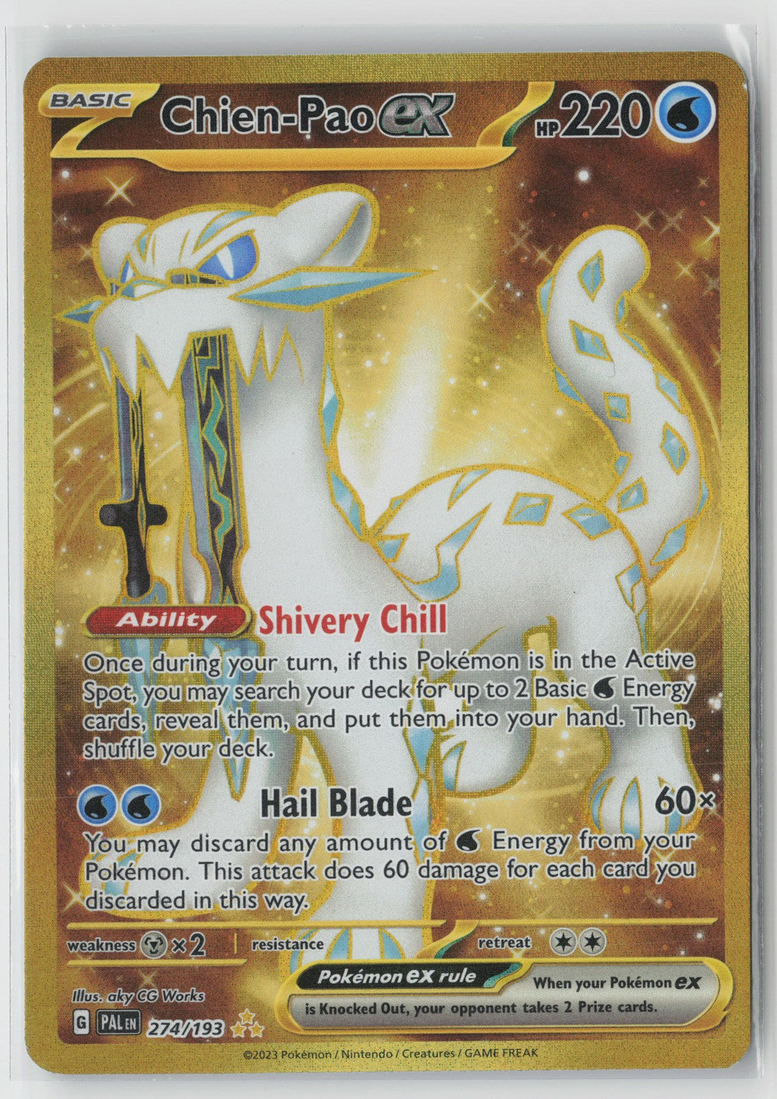 Chien-Pao ex Hyper Rare SV02: Paldea Evolved 274/193 NM