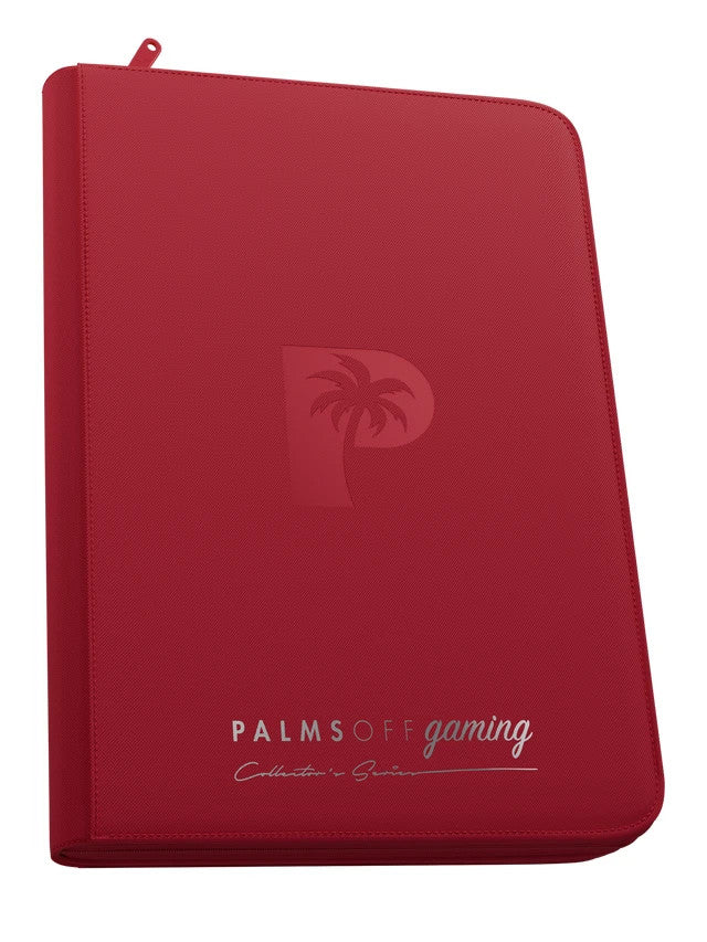 Palms Off Gaming - Collector's Series 9 Pocket Top Loader Zip Binder - Red
