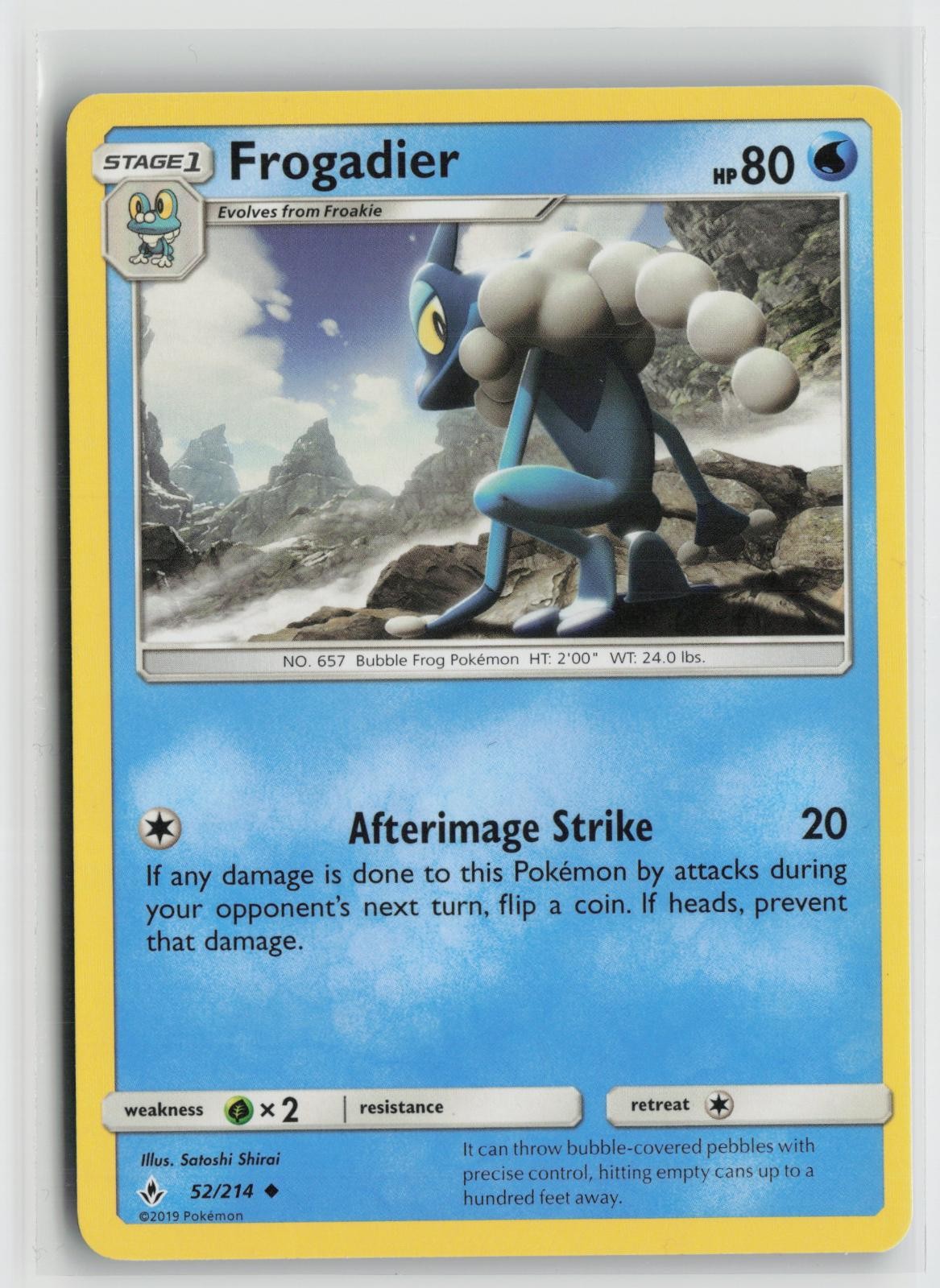 Frogadier 52/214 Uncommon Unbroken Bonds Pokemon NM