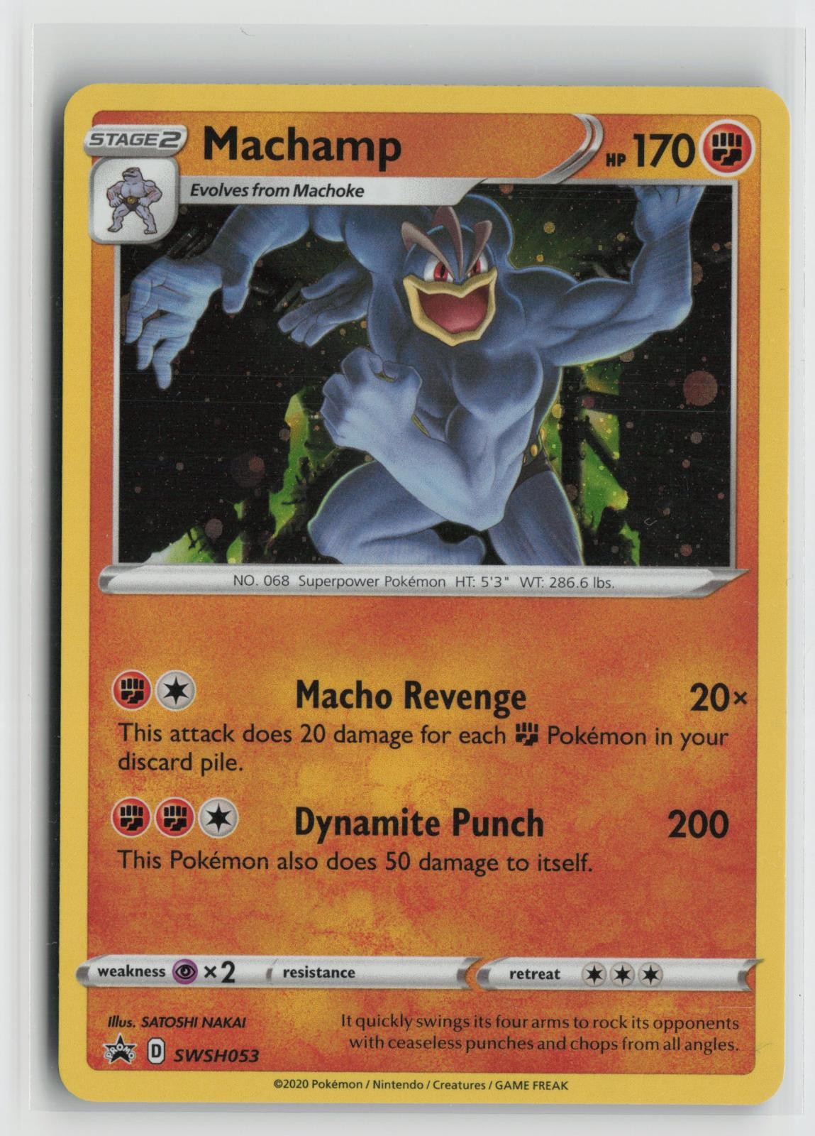Machamp SWSH053 Holo Promo Sword & Shield Promo Pokemon NM