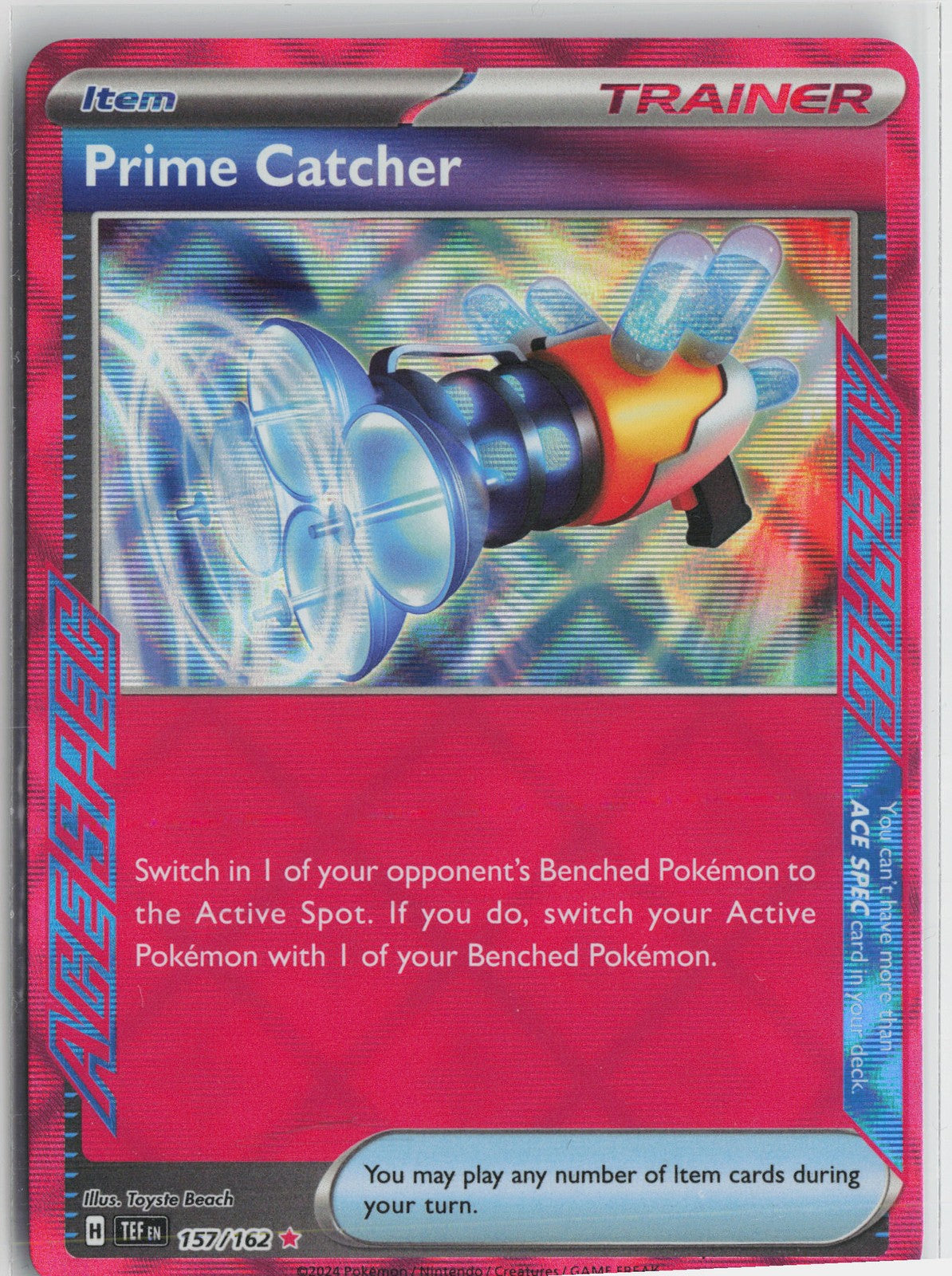 Prime Catcher ACE SPEC Rare SV05: Temporal Forces 157/162 NM