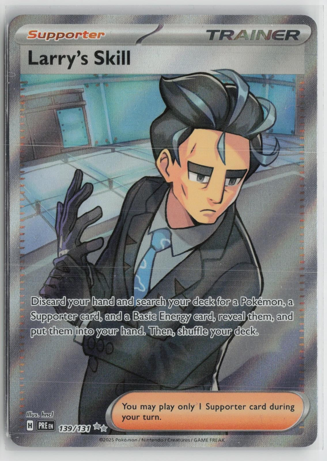 Larry's Skill 139/131 Ultra Rare Prismatic Evolutions Pokemon NM