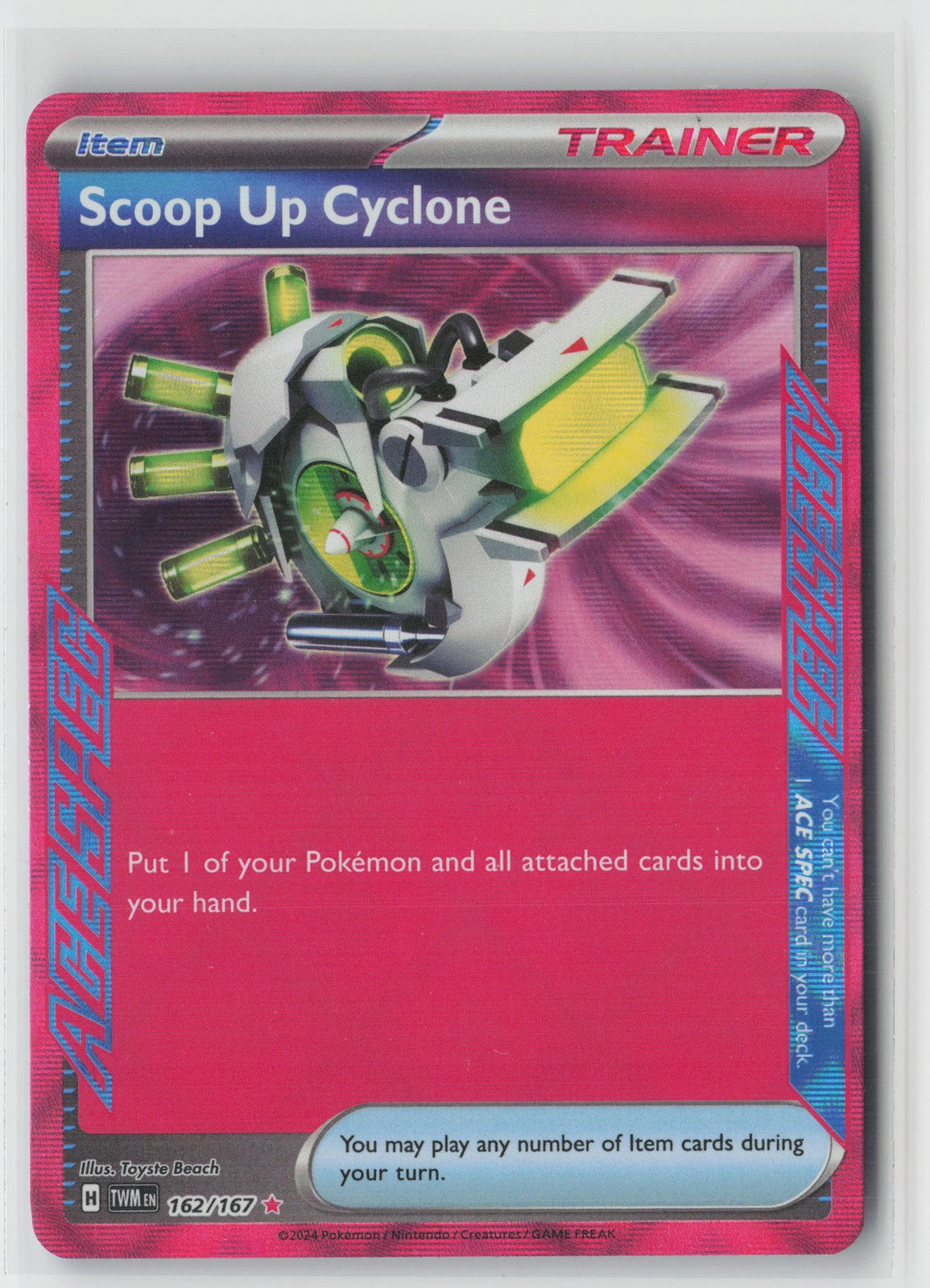 Scoop Up Cyclone ACE SPEC Rare SV06: Twilight Masquerade 162/167 NM